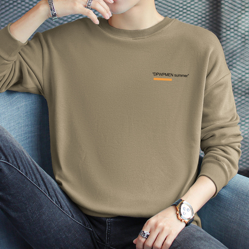 Bavlnený pulóver s okrúhlym výstrihom, dlhými rukávmi, voľný strih, hmotnosť 320 g