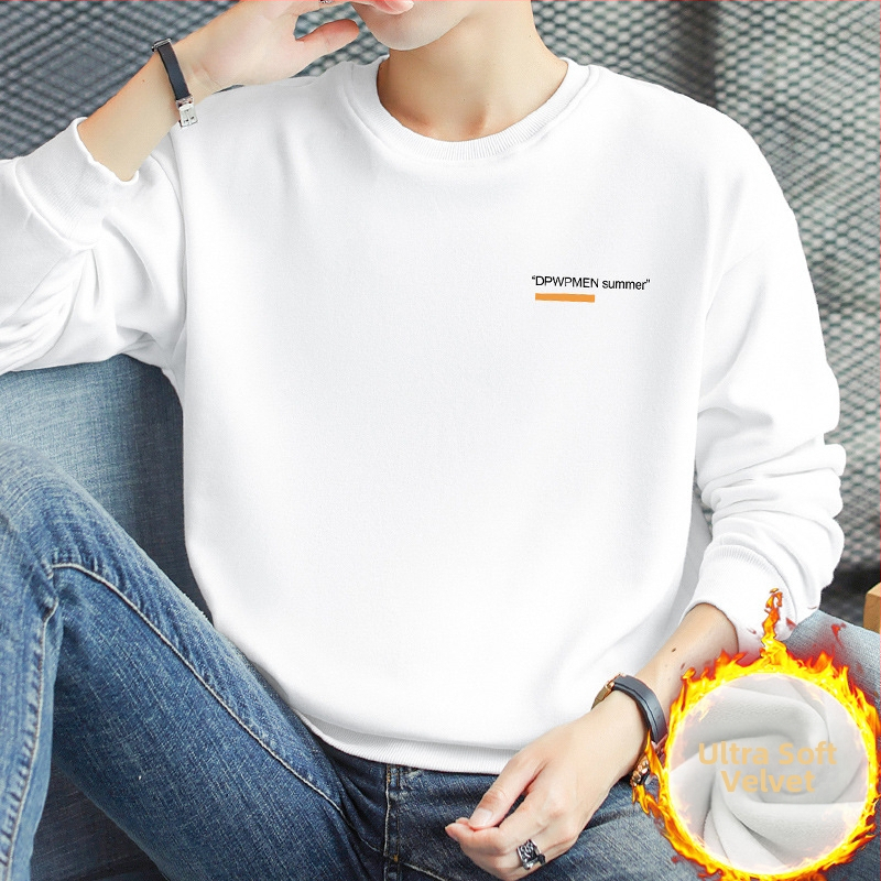 Bavlnený pulóver s okrúhlym výstrihom, dlhými rukávmi, voľný strih, hmotnosť 320 g