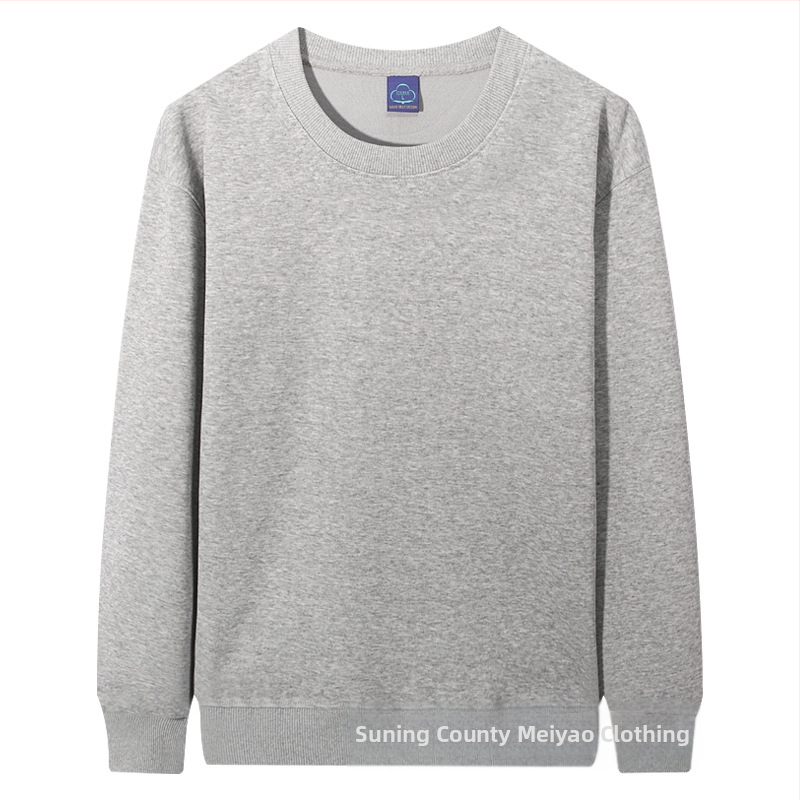 Ťažká mikina s flísovou podšívkou, okrúhly golier, bavlnená zmes ≥96%, dlhé rukávy, voľný strih