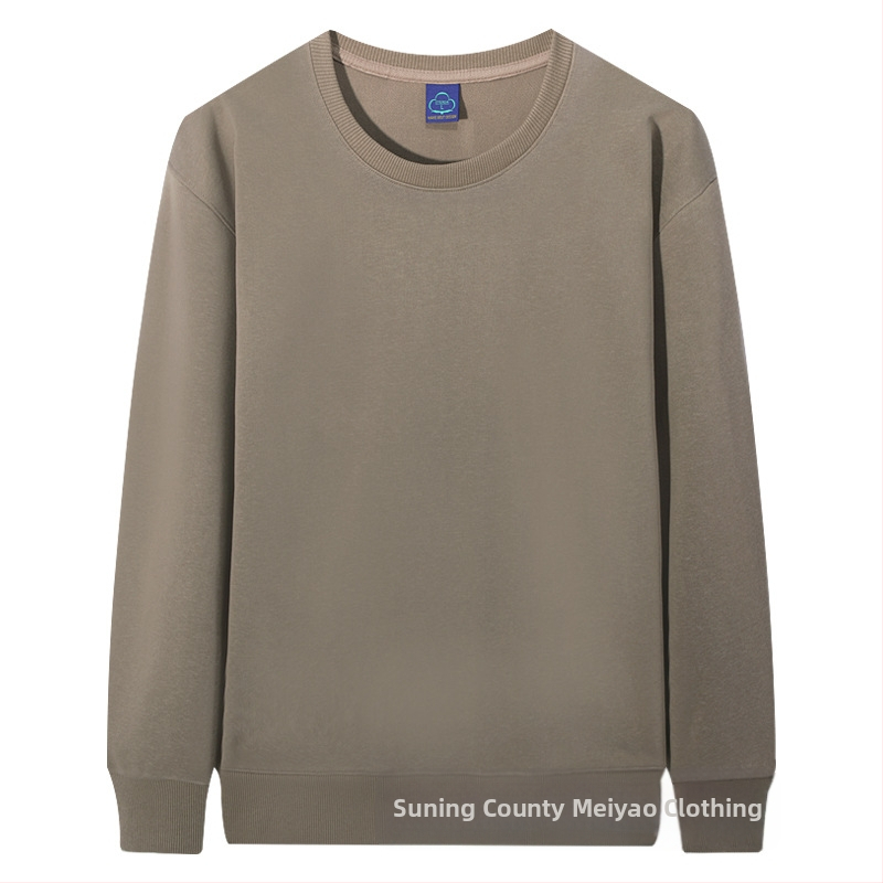 Ťažká mikina s flísovou podšívkou, okrúhly golier, bavlnená zmes ≥96%, dlhé rukávy, voľný strih