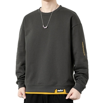 Muški duks za jesen i zimu, oversize kroj, duge rukave, casual stil, plus veličina