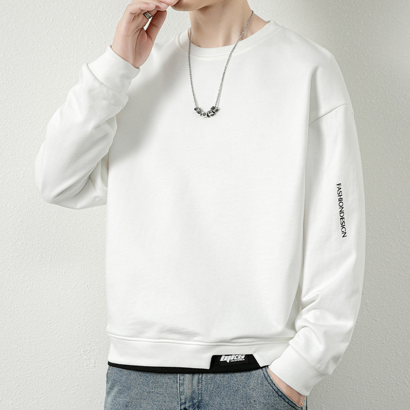Muški duks za jesen i zimu, oversize kroj, duge rukave, casual stil, plus veličina