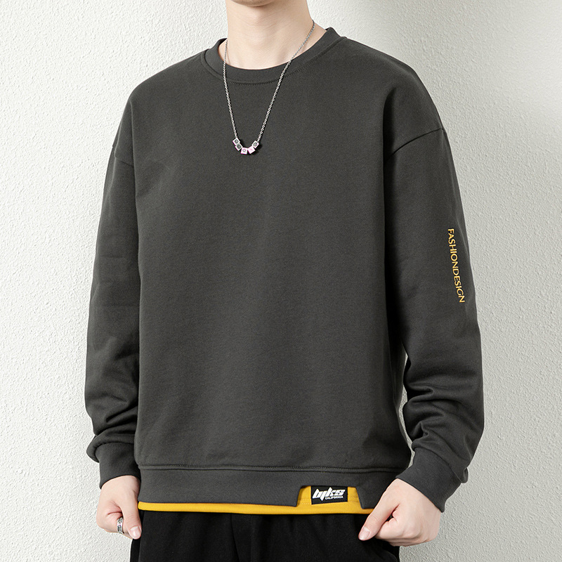 Muški duks za jesen i zimu, oversize kroj, duge rukave, casual stil, plus veličina
