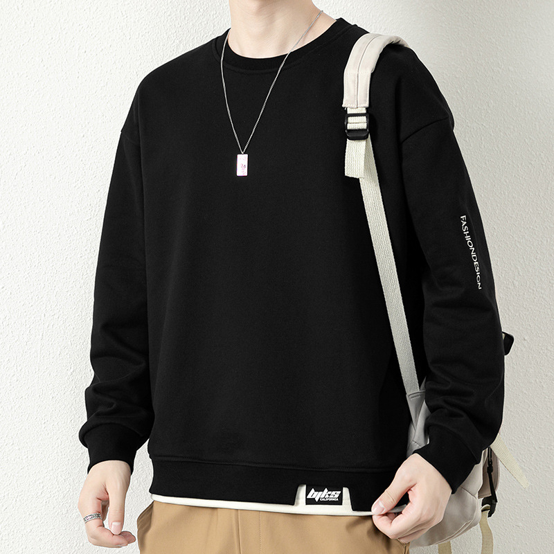 Muški duks za jesen i zimu, oversize kroj, duge rukave, casual stil, plus veličina