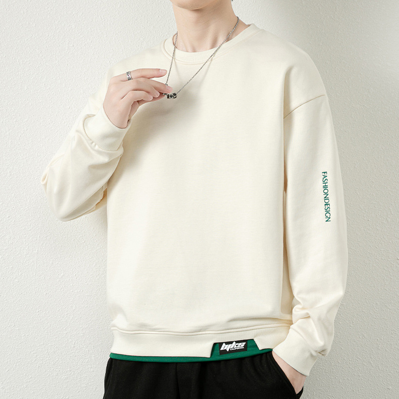 Muški duks za jesen i zimu, oversize kroj, duge rukave, casual stil, plus veličina