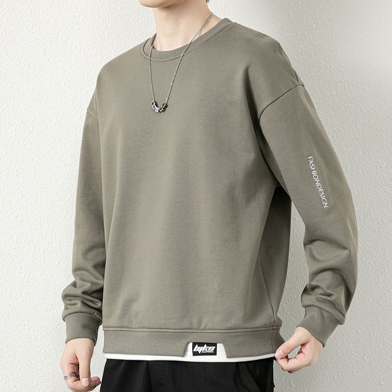 Muški duks za jesen i zimu, oversize kroj, duge rukave, casual stil, plus veličina