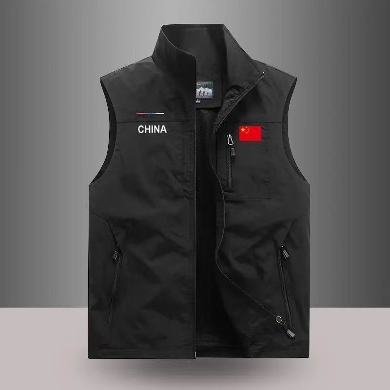 Meeste vest kapuutsiga, tõmblukuga, õhuke materjal, triibuline muster, nailonil põhinev segu