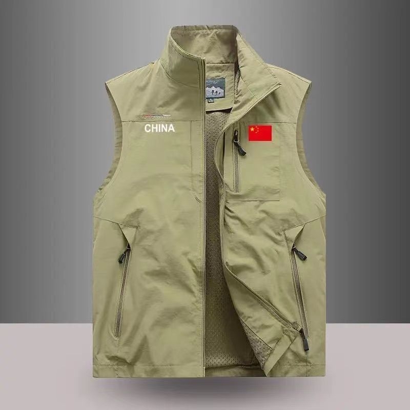 Meeste vest kapuutsiga, tõmblukuga, õhuke materjal, triibuline muster, nailonil põhinev segu