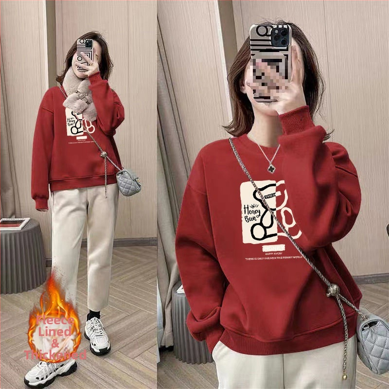 Ženská chenille mikina s kruhovým výstrihom, oversize voľný strih, flísová podšívka, obsah spandexu do 30 %, jar 2025 vydanie