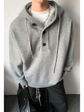 Akrilból készült pulóver, lazán szabott, Hongkong-stílus, 2025 ősz