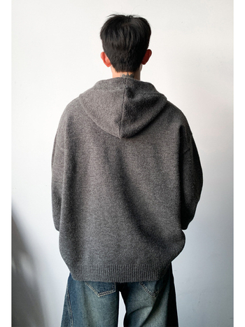 Akrilból készült pulóver, lazán szabott, Hongkong-stílus, 2025 ősz