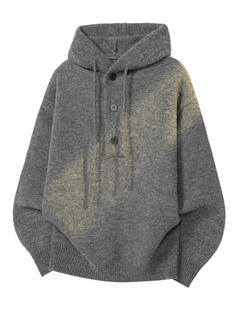 Akrilból készült pulóver, lazán szabott, Hongkong-stílus, 2025 ősz