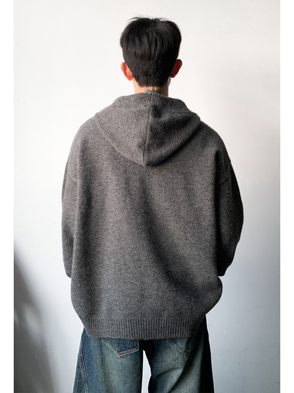 Akrilból készült pulóver, lazán szabott, Hongkong-stílus, 2025 ősz