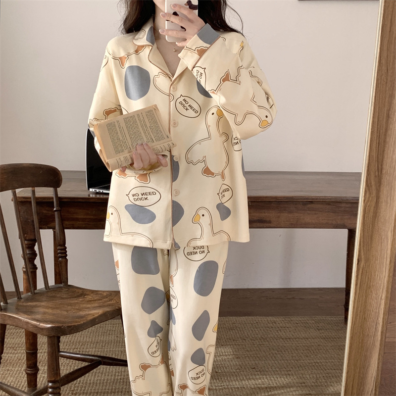 Pavasario nėščiųjų pižamų komplektas — ilgomis rankovėmis, maitinančiai, kvėpuojantis poliesteris 95–100%, namų drabužiai