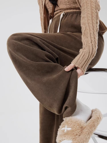 Εγκύου παντελόνια με φαρδιά γραμμή, χαλαρή εφαρμογή, 90–95% πολυεστέρας, άνοιξη–φθινόπωρο/χειμώνας