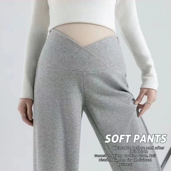 Rasedateleile laia lõikega püksid, Air Cotton materjal, puuvilla-poliesteri segu alla 30% sisaldusega, normaalne paksus, hoiab sooja