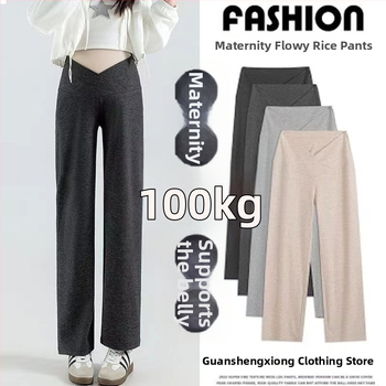 Rasedateleile laia lõikega püksid, Air Cotton materjal, puuvilla-poliesteri segu alla 30% sisaldusega, normaalne paksus, hoiab sooja