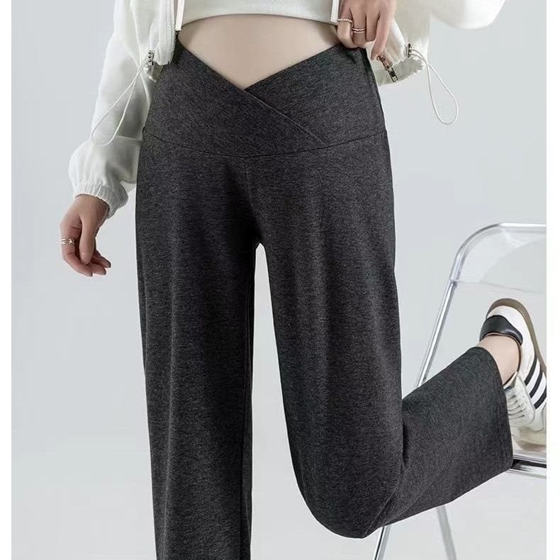 Rasedateleile laia lõikega püksid, Air Cotton materjal, puuvilla-poliesteri segu alla 30% sisaldusega, normaalne paksus, hoiab sooja