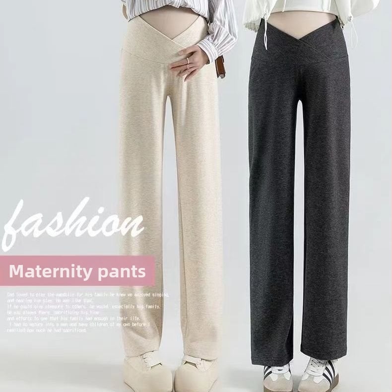 Rasedateleile laia lõikega püksid, Air Cotton materjal, puuvilla-poliesteri segu alla 30% sisaldusega, normaalne paksus, hoiab sooja