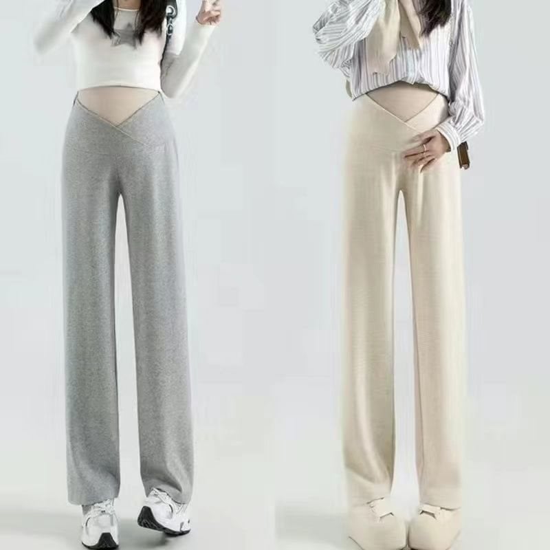 Rasedateleile laia lõikega püksid, Air Cotton materjal, puuvilla-poliesteri segu alla 30% sisaldusega, normaalne paksus, hoiab sooja