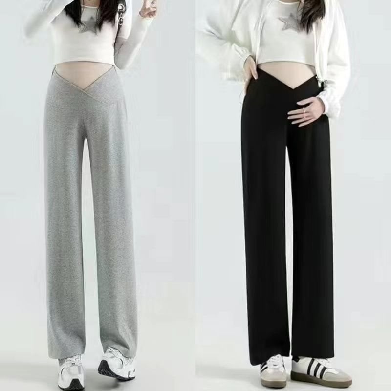 Rasedateleile laia lõikega püksid, Air Cotton materjal, puuvilla-poliesteri segu alla 30% sisaldusega, normaalne paksus, hoiab sooja