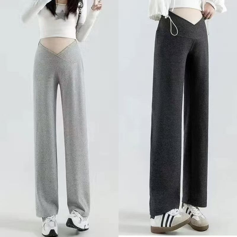 Rasedateleile laia lõikega püksid, Air Cotton materjal, puuvilla-poliesteri segu alla 30% sisaldusega, normaalne paksus, hoiab sooja