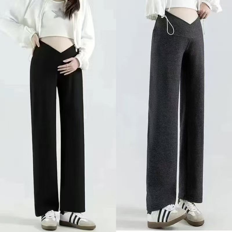 Rasedateleile laia lõikega püksid, Air Cotton materjal, puuvilla-poliesteri segu alla 30% sisaldusega, normaalne paksus, hoiab sooja