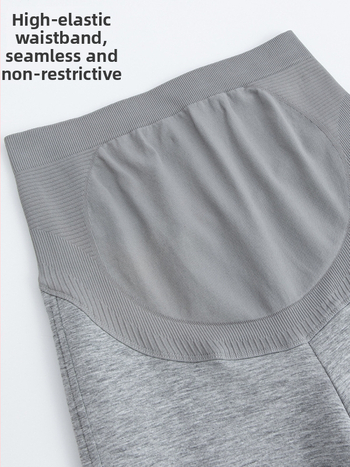 Rasedate laiad püksid Shark-stiiliga, kõhu tugi, puuvill, kõrge elastus, vaba lõige, sügis 2025