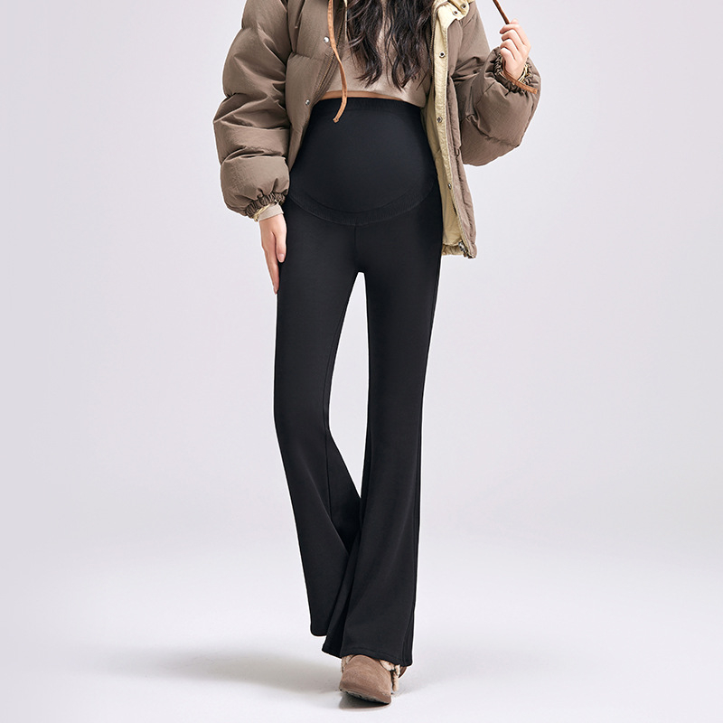 Rasedate laiad püksid Shark-stiiliga, kõhu tugi, puuvill, kõrge elastus, vaba lõige, sügis 2025