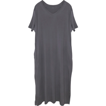 Moterų naktinukai iš Modal viskozės, V kaklo, 3/4 rankovės, ilgi, kvėpuojantys ir patogūs