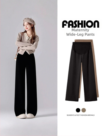 Rasedate laiendatud püksid, paks polüester (95%+), spandeks <30%, vaba lõige koos kõhu toestusega, mikroelastsus