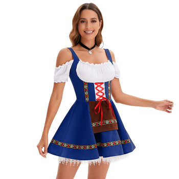 Haljina za djevojku pivo za Halloween zabavu – cosplay kostim za pozornicu, mješavina kemijskih vlakana, 60% poliestera, 10% polietilena, ženski, proljeće 2025