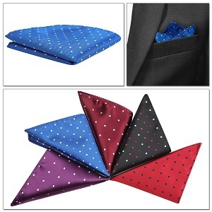 Kišeninė skarelė su britišku retro raštu, džakardinė poliesterio medžiaga, derinimo raštas, vakarinė apranga