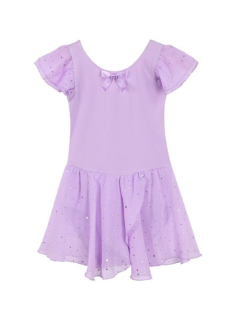 Rochie de dans pentru copii, mâneci scurte, bumbac de vară 93,2%, pentru fetițe 3-8 ani, pentru repetiții