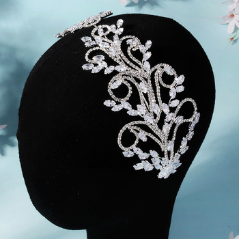 Mianino Rhinestone Diamond Hair Hoop – platus plaukų lankelis moterims, ekstravaganiškas stilius, asmeninė tendencija