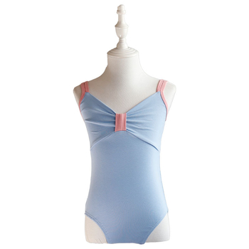 Salopetă de dans pentru copii – vară, din bumbac 95%, cu prelucrare moale, stil prințesă