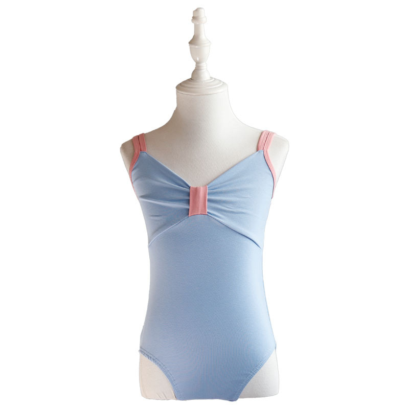 Salopetă de dans pentru copii – vară, din bumbac 95%, cu prelucrare moale, stil prințesă