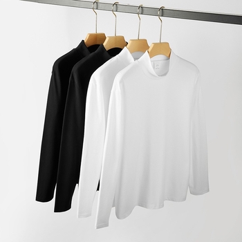 Muška duga rukava majica s okruglim izrezom, 100% pamuk, jednobojni džersej, debeli materijal, 230 g