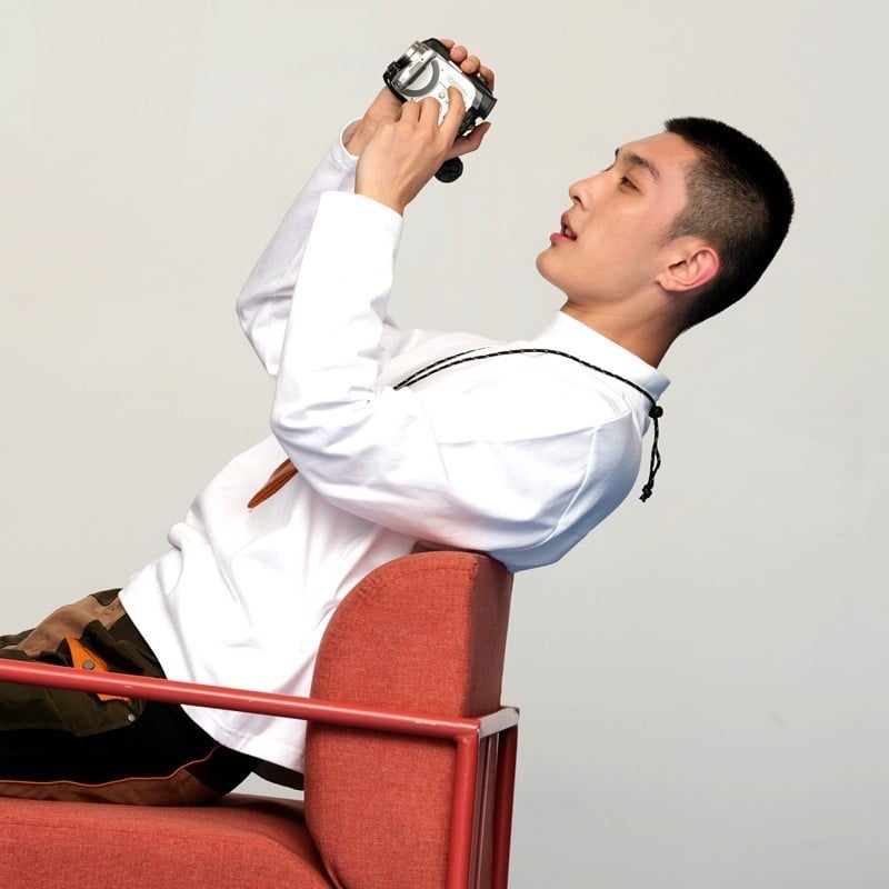 Muška duga rukava majica s okruglim izrezom, 100% pamuk, jednobojni džersej, debeli materijal, 230 g