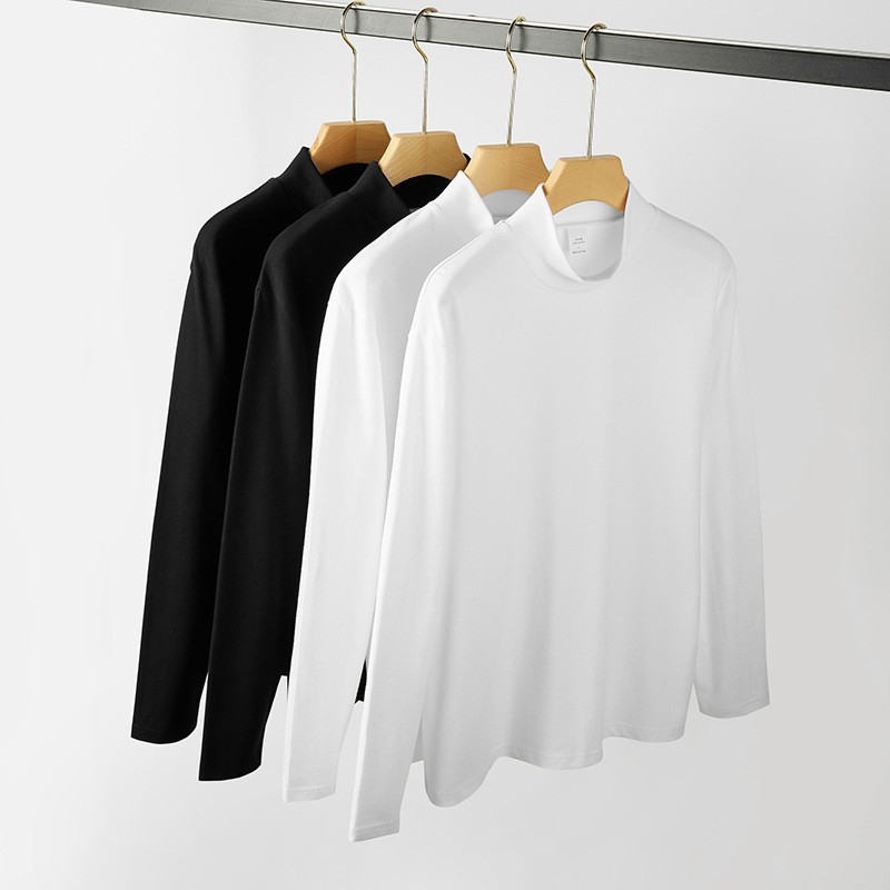 Muška duga rukava majica s okruglim izrezom, 100% pamuk, jednobojni džersej, debeli materijal, 230 g