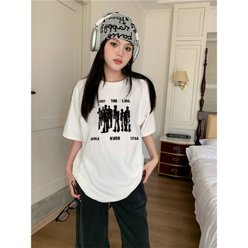Unisex kratkih rukava pamučna majica, casual stil, okrugli izrez, 95%+ pamuka, ljeto 2024