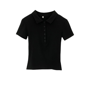 Ženska polo majica s kratkim rukavima, ljetni novi model, uski kroj, svestran i elegantan top
