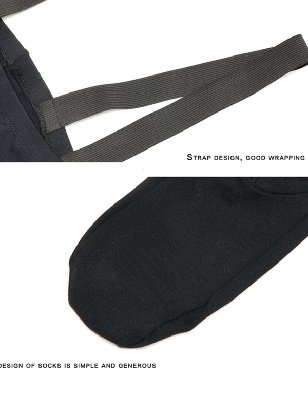 Ανδρικό λέοτάρντ μπαλέτου για προπόνηση, με ιμάντες και υψηλή μέση, ύφασμα συνθετικών ινών, 80% νάιλον