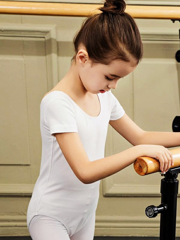 Παιδικό κορμάκι μπαλέτου με κοντό μανίκι, νάιλον ανάμιξη 88%, διπλό στρώμα, επένδυση από Milk Silk