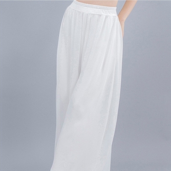 Μοντέρνα παντελόνια χορού, ίσια γραμμή, κομψή σιλουέτα, ύφασμα από μίγμα πολυεστέρα