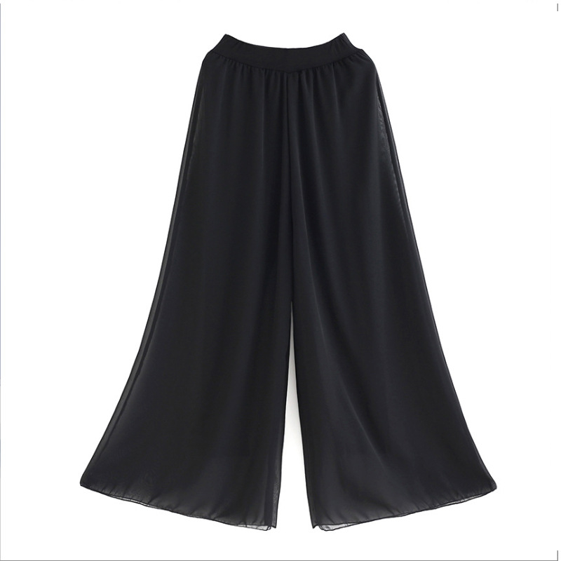 Μοντέρνα παντελόνια χορού, ίσια γραμμή, κομψή σιλουέτα, ύφασμα από μίγμα πολυεστέρα