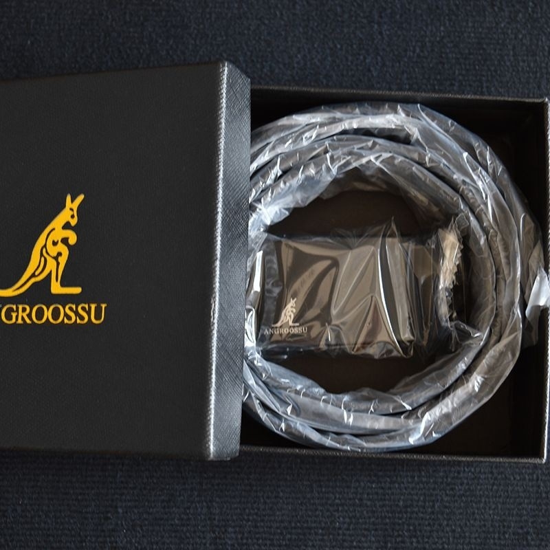 Vyrų diržas iš PU odos, lydinio sagtis, automatinis užsegimas, plotis 2–4 cm, verslo stilius