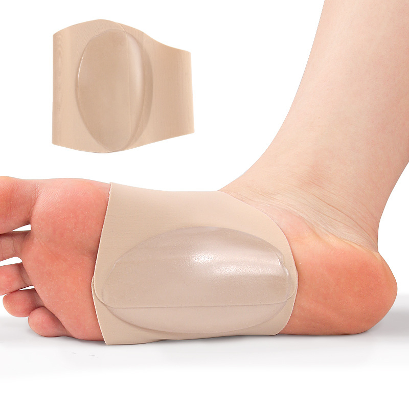 Kaarepad jalale, elastne, kantav, lame ortopedeetiline pad plantar fascijale (SEBS, mudel ZG800, stiil: kaarepad, bränd Nail mark)