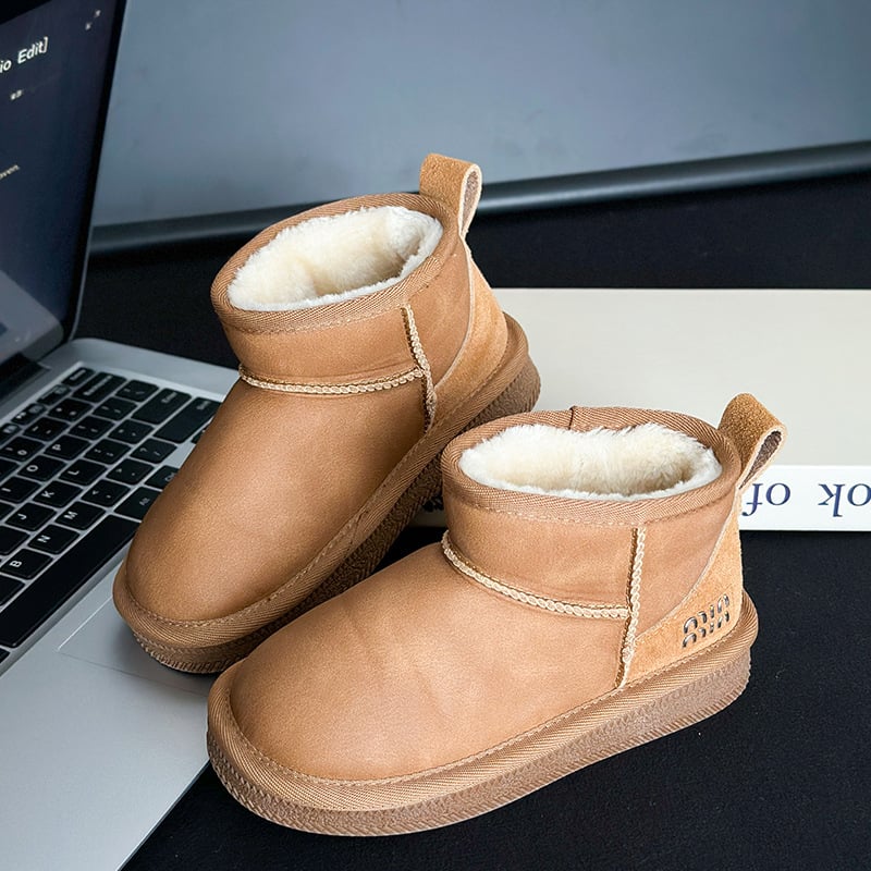 Детски снежни ботуши - унисекс, с плюшена подплата, усилена изолация, мека подметка, за възраст 4-16 години