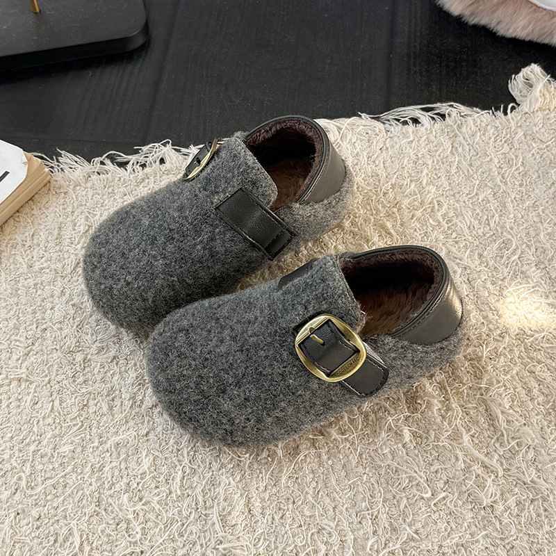 Унисекс детски обувки в корейски стил, горна част от изкуствена кожа, лепенка, подплата от флийс, за деца на възраст 4–12 години